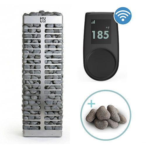 HUUM STEEL Series 10.5-kW Sauna Heater Package, Model 11STU 534-BDL-STEEL105STU