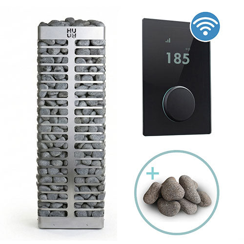 HUUM STEEL Series 10.5-kW Sauna Heater Package, Model 11STU 534-BDL-STEEL105STU
