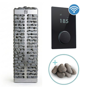 HUUM STEEL Series 10.5-kW Sauna Heater Package, Model 11STU 534-BDL-STEEL105STU