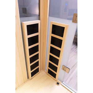 Halotherapy Solutions HaloIR 1000 One to Two  Person Infrared Sauna with Salt Therapy