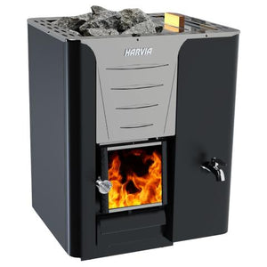 Harvia 24.1kW Pro 20 RS Series Sauna Wood Stove with Water Tank WKPR20RSM