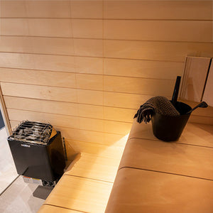 Harvia 6kW Black with Built‑In Controls KIP60B KIP Series Sauna Heater JH60B2401M