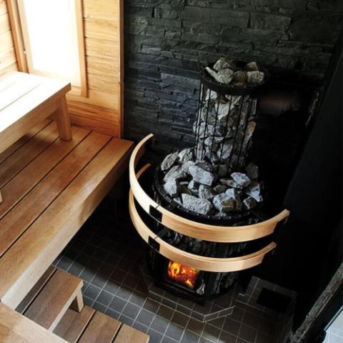 Harvia Legend Series 300DUO Sauna Wood Burning Stove/Fireplace Combo WK300LDLUX