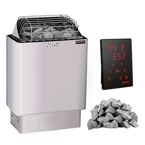 Harvia KIP45W Pkg KIP Series 4.5kW Sauna Heater Package, Stainless Steel 129320