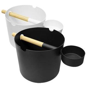 KOLO Sauna Bucket+Ladle Set, Bamboo/Aluminum, 1Gal 29000