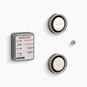 Kohler Tandem Steam Adapter Kit with Two Steam Heads, Temperature Sensor, Adapter K-5549-K1