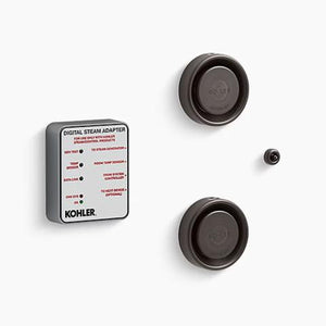 Kohler Tandem Steam Adapter Kit with Two Steam Heads, Temperature Sensor, Adapter K-5549-K1