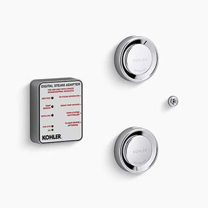 Kohler Tandem Steam Adapter Kit with Two Steam Heads, Temperature Sensor, Adapter K-5549-K1