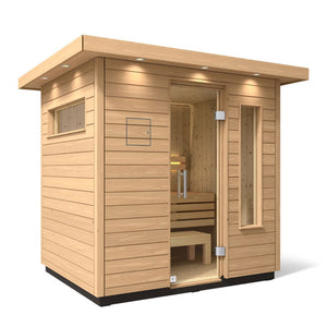 Kohler C2 Outdoor Sauna Kit, Douglas Fir, Up to 6 People