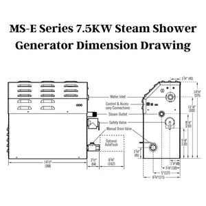 Mr. Steam MS-E Series 7.5KW Steam Shower Generator MS225E