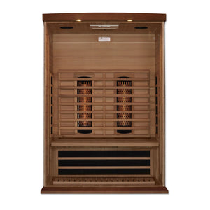 Maxxus 2-Person Full Spectrum Near Zero EMF (Under 2MG) FAR Infrared Sauna (Canadian Red Cedar) MX-M206-01-FS CED