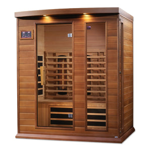 Maxxus 3-Person Full Spectrum Near Zero EMF (Under 2MG) FAR Infrared Sauna (Canadian Red Cedar) MX-M306-01-FS CED