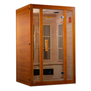 Maxxus Aspen Dual Tech 2 person Low EMF FAR Infrared Sauna Canadian Hemlock MX-J206-02S