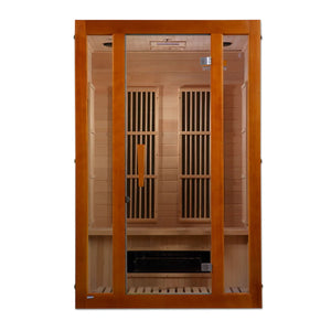 Maxxus Aspen Dual Tech 2 person Low EMF FAR Infrared Sauna Canadian Hemlock MX-J206-02S