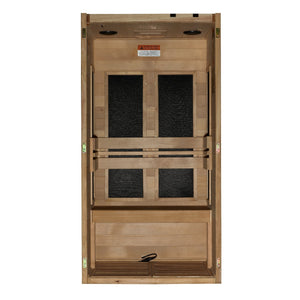 Maxxus S-Line Yoga 1-Person Ultra Low EMF (Between 5-10MG) FAR Infrared Sauna (Canadian Hemlock) (MX-S106-01 ELITE)
