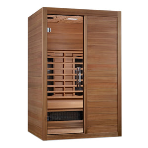Maxxus S-Line Yoga 2-Person Full Spectrum Near Zero EMF (Under 3MG) FAR Infrared Sauna (Canadian Hemlock) MX-S206-01-FS-PC