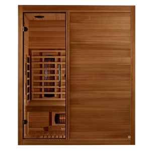 Maxxus S-Line Yoga 3-Person Full Spectrum Near Zero EMF (Under 3MG) FAR Infrared Sauna (Canadian Hemlock) MX-S306-01-FS-PC