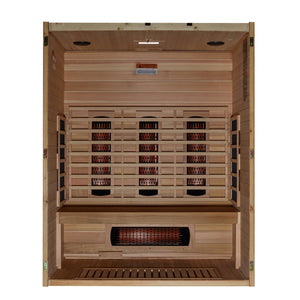 Maxxus S-Line Yoga 3-Person Full Spectrum Near Zero EMF (Under 3MG) FAR Infrared Sauna (Canadian Hemlock) MX-S306-01-FS-PC