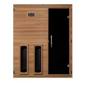 Maxxus S-Line Yoga 3-Person Full Spectrum Near Zero EMF (Under 3MG) FAR Infrared Sauna (Canadian Hemlock) MX-S306-01-FS-PC
