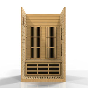 Maxxus "Seattle" 2 person Near Zero EMF FAR Infrared Sauna Canadian Hemlock MX-J206-01-ZF