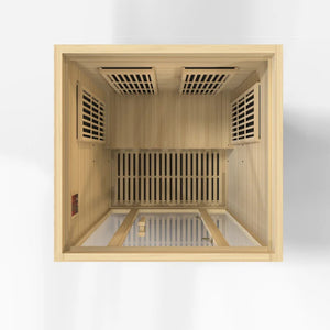 Maxxus "Seattle" 2 person Near Zero EMF FAR Infrared Sauna Canadian Hemlock MX-J206-01-ZF