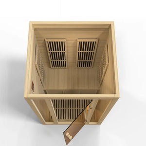 Maxxus "Seattle" 2 person Near Zero EMF FAR Infrared Sauna Canadian Hemlock MX-J206-01-ZF