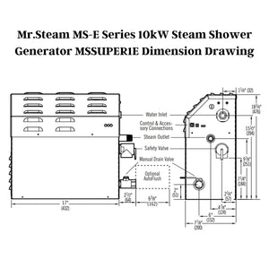 Mr. Steam 10kW MS-E Series Steam Shower Generator MSSUPER1E