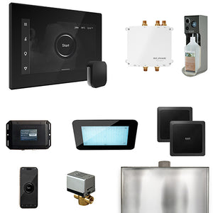 Mr.Steam Bliss Steam Shower Control Package with AromaGlass Steam Head BLISS