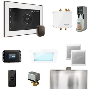 Mr.Steam Bliss Steam Shower Control Package with AromaGlass Steam Head BLISS