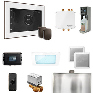 Mr.Steam Bliss Max Steam Shower Control Package with AromaGlass Steam Head BLS