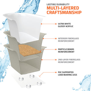 Atlantis Whirlpools Indulgence 41 x 70 Oval Jetted Bathtub 4170I