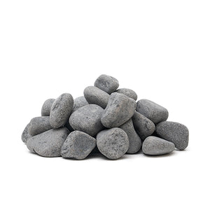 PROSAUNAS Rounded 3-5 cm Sauna Stones, 15 kg per Case, 72 Cases per Pallet, Model 3-5R 130486