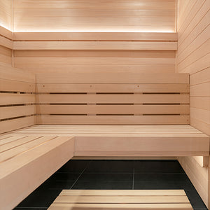 PROSAUNAS Dual-Zone Linear White LED Neon Light Kit Flexible, Dimmable, Waterproof, Wireless Controlled, WiFi, and Adjustable Length
