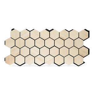 PROSAUNAS Hive Aspen Sauna Wall Panels, Hexagon Pattern, Natural Aspen 4745010406188