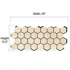 PROSAUNAS Hive Aspen Sauna Wall Panels, Hexagon Pattern, Natural Aspen 4745010406188