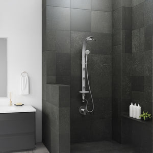 PULSE ShowerSpas Aluminum Shower System - Bonzai Shower System 1017