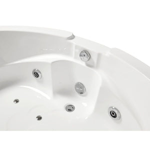 Platinum Corner Combination Air and Whirlpool Bathtub AM505