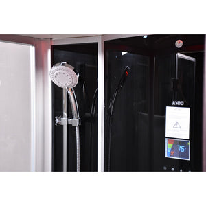 Platinum Free-Standing Steam Shower for Two | 59” x 35” x 87” DZ-956F8-Black