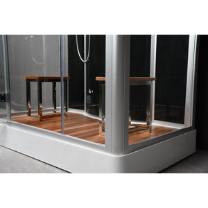 Platinum Free-Standing Steam Shower for Two | 59” x 35” x 87” DZ-956F8-Black