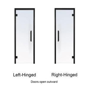 Prosaunas 36x81 Tinted ADA Glass with Black Alder Frame Sauna Door