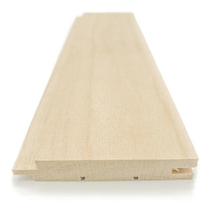 Prosaunas Alder 1x4 T&G STS4 Profile Nickel-Gap Sauna Wood Cladding WOOD662