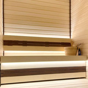 Prosaunas Aspen 1x4 T&G STP Profile Medium-Gap Sauna Wood Cladding WOOD658