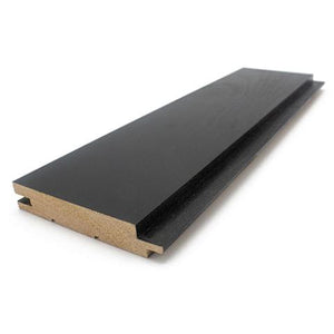 Prosaunas Aspen Midnight Black 1x4 T&G STS4 Sauna Wood, Black-Wax Finished, Tongue & Groove, Nickel-Gap, Wall Material WOOD671