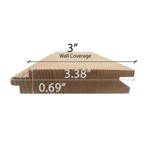 Prosaunas Cedar 1x4 VG T&G Nickel-Gap Sauna Wood Cladding WOOD634