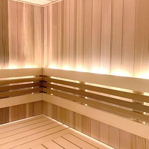 Prosaunas Cedar 1x4 VG T&G V2E Clear Grade A+ Sauna Wood Cladding WOOD633