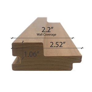 Prosaunas Thermo-Aspen Grace™ 2x3 T&G Large-Gap Sauna Wood Cladding WOOD666