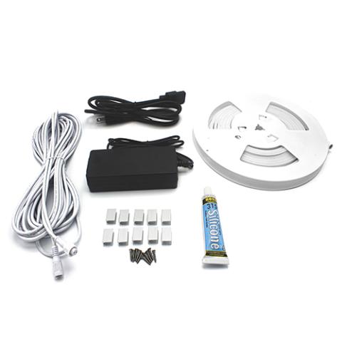 Prosaunas Universal 16-Ft White Sauna Light Kit with Flexible LED Strip 128151