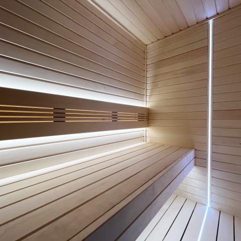 Prosaunas Universal Sauna Light Kit with Two 10-Ft Flexible LED Strips 128152