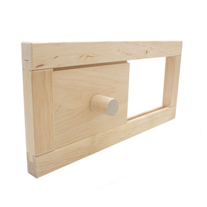 Prosaunas 0.5 in. × 5.2 in. × 11 in. Alder Sauna Ventilation Air Hatch SA-VNT-HTCH-ALD
