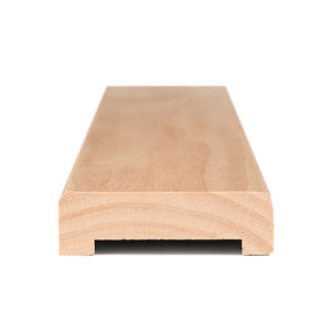 Prosaunas 12 mm × 42 mm (1×2) Alder Sauna Wood Door Trim Casing, UK Profile WOOD678